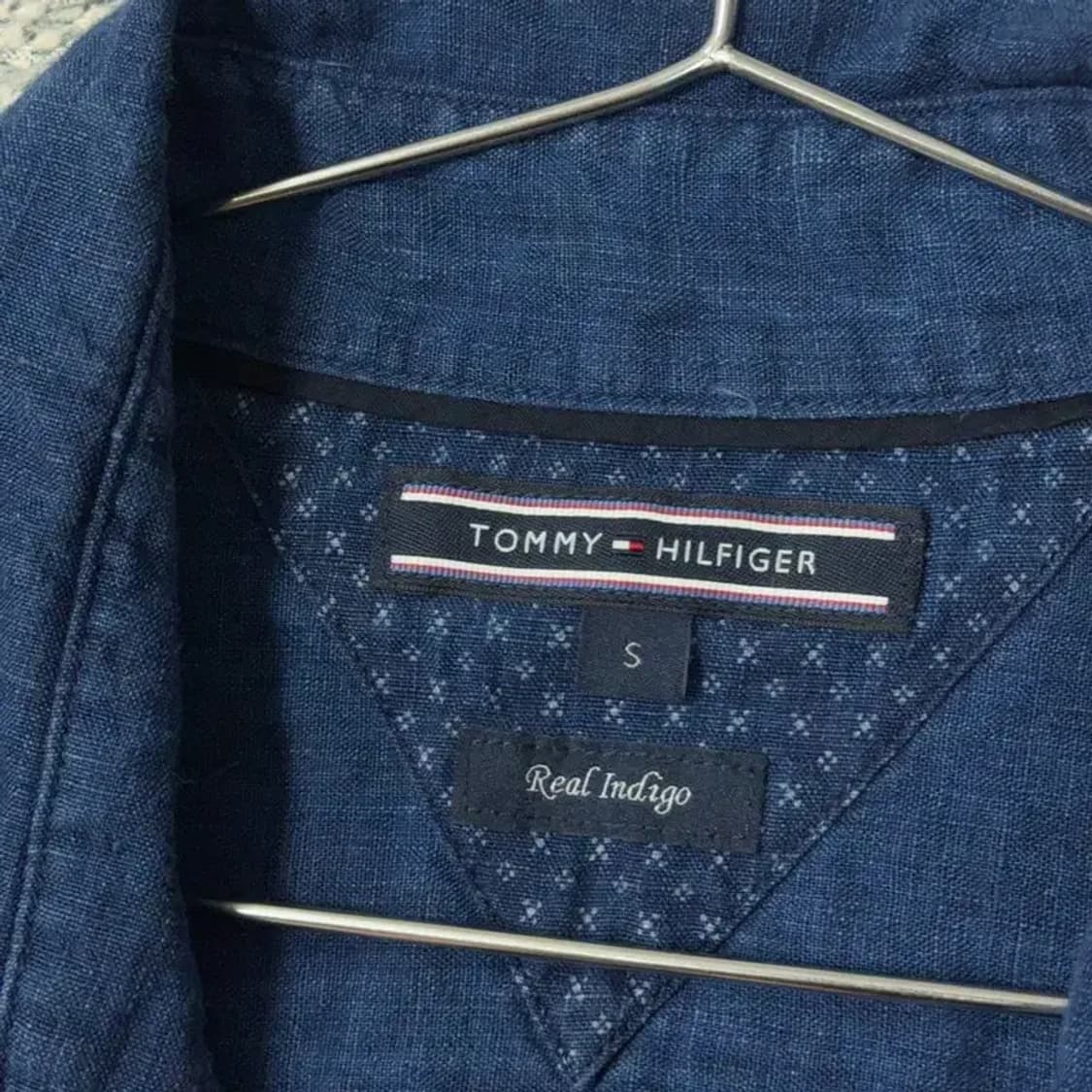 타미힐피거 인디고 데님 네이비 셔츠 S 상품이미지5