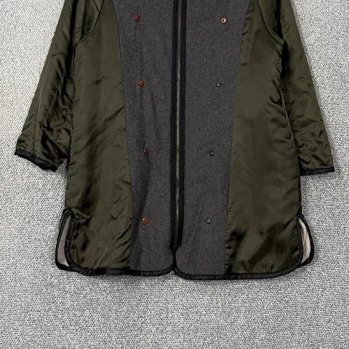 잇 미샤 그레이 카키 투톤 롱 집업 자켓 88-165 상품이미지4