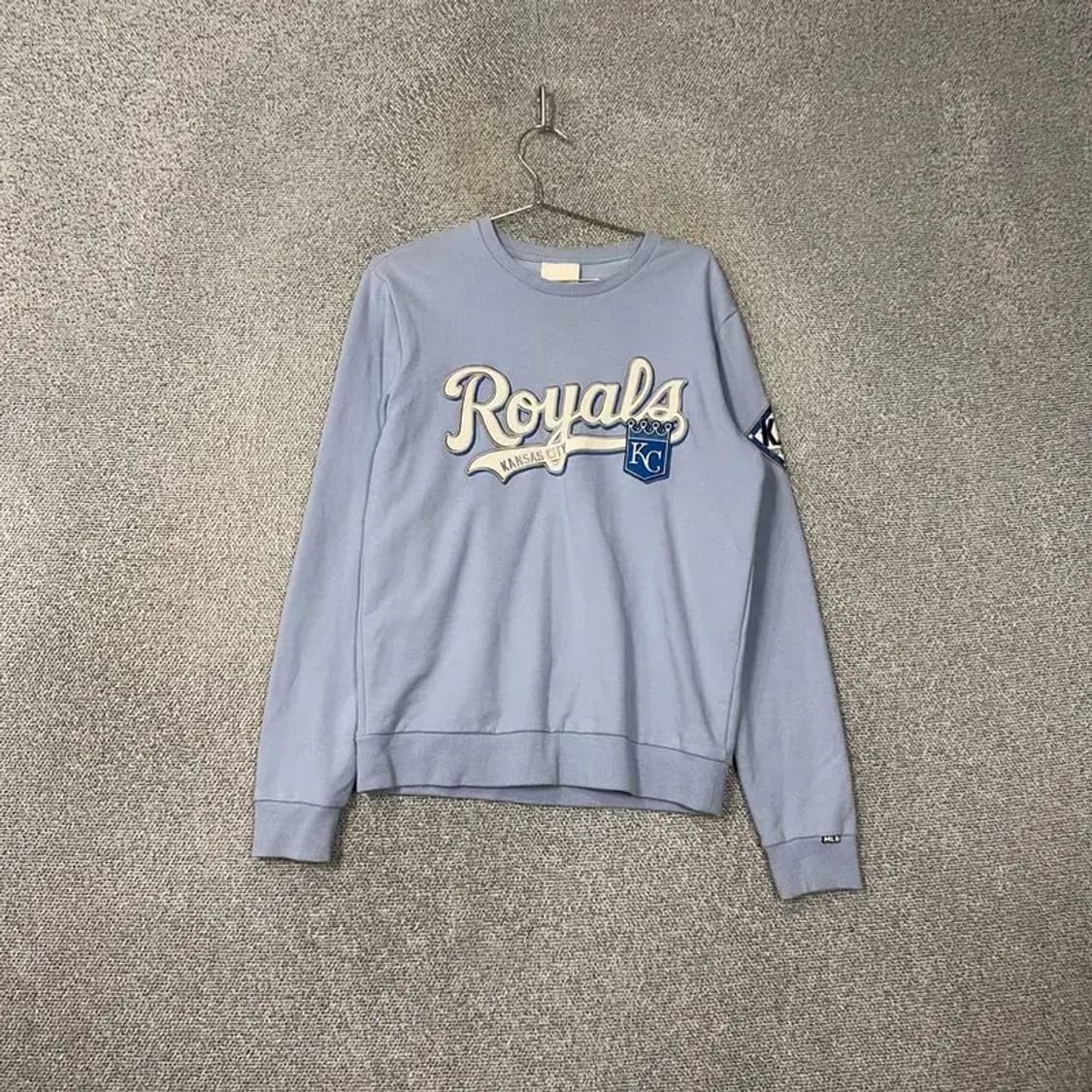 MLB 프린팅 라이트 블루 맨투맨 95 상품이미지1