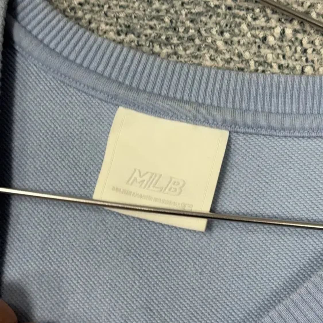 MLB 프린팅 라이트 블루 맨투맨 95 상품이미지5