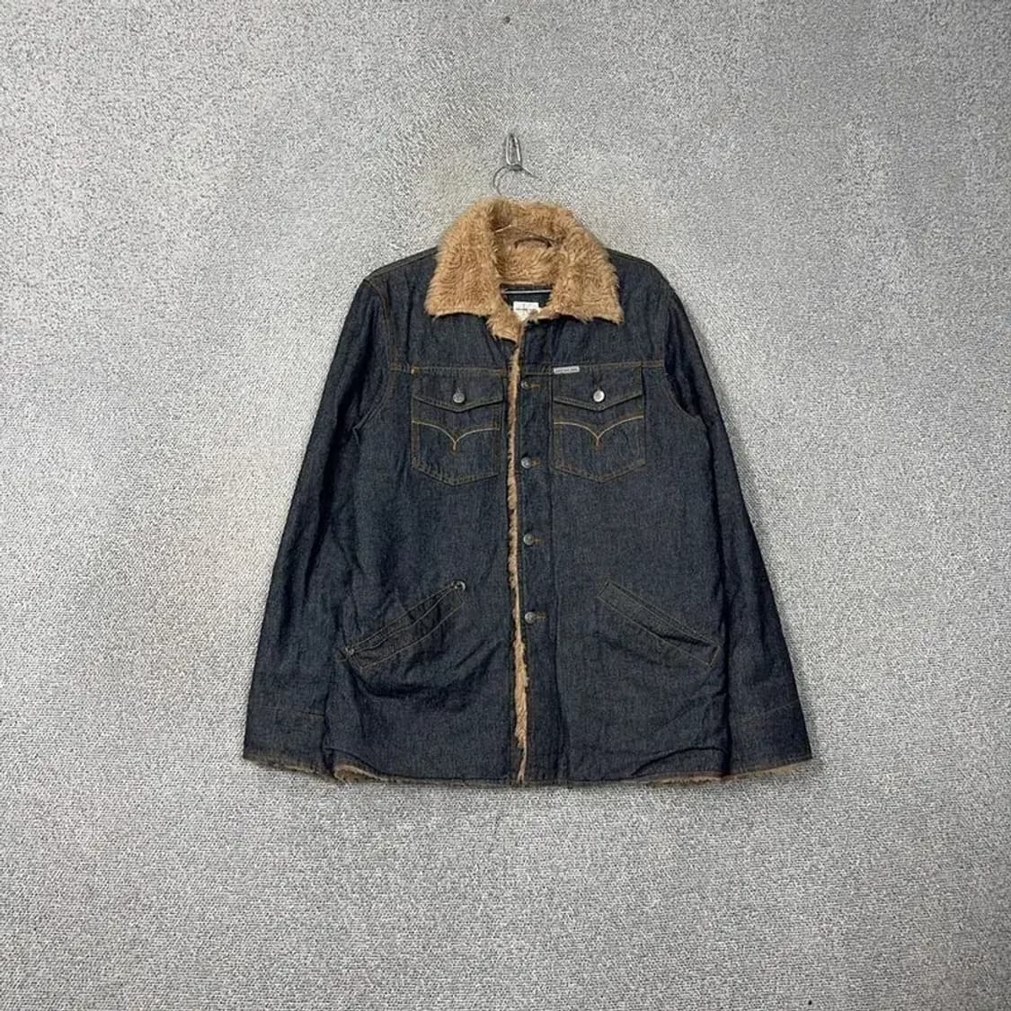 캘빈클라인 퍼 쉐르파 캐주얼 데님 무스탕 M 상품이미지1