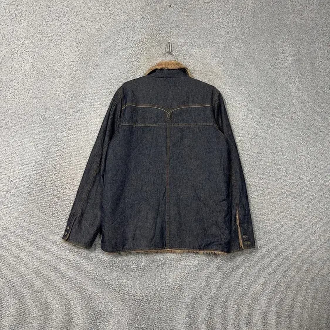 캘빈클라인 퍼 쉐르파 캐주얼 데님 무스탕 M 상품이미지2