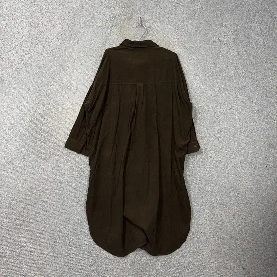 자라 브라운 코듀로이 셔츠 원피스 XS-S 상품이미지2
