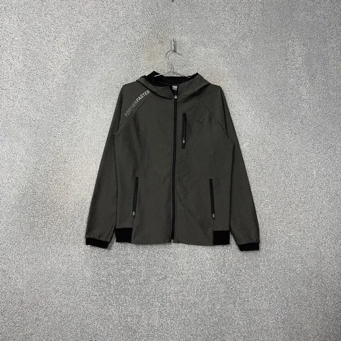 푸마 기능성 그레이 후드 집업 L 상품이미지1