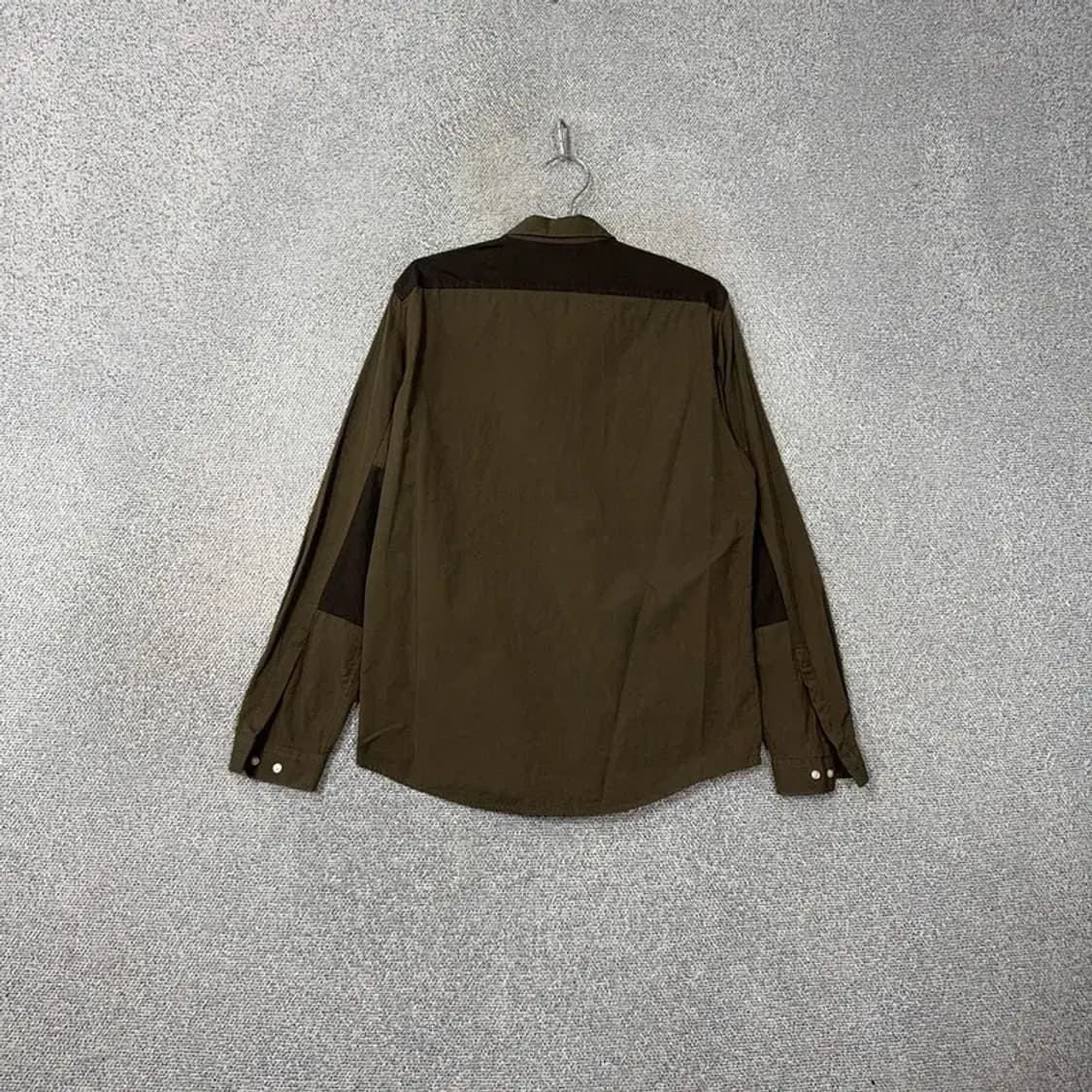 에이치엔앰 투톤 캐주얼 카키 셔츠 M 상품이미지2