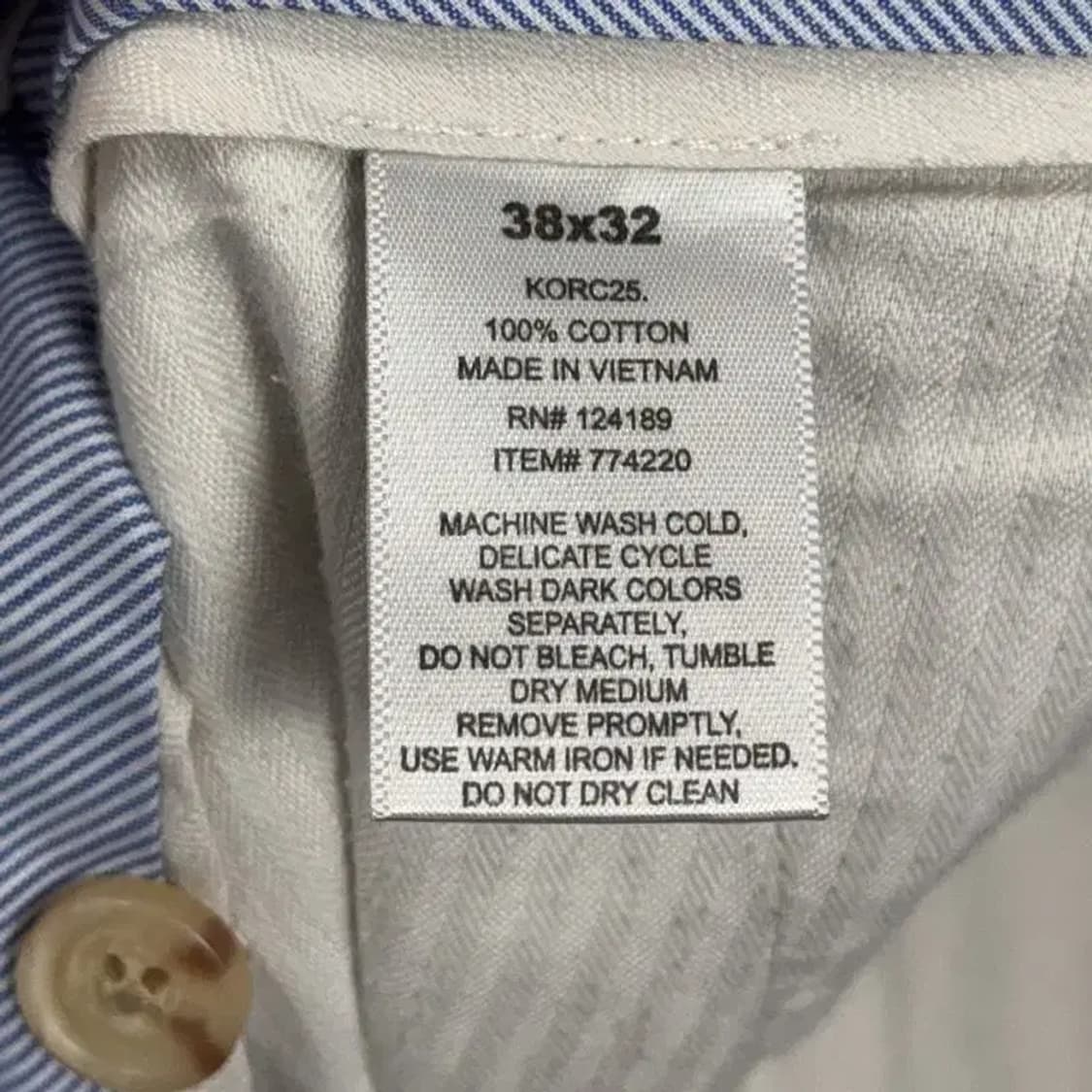 커클랜드 베이지 남성 빅사이즈 치노팬츠 38 32 상품이미지6