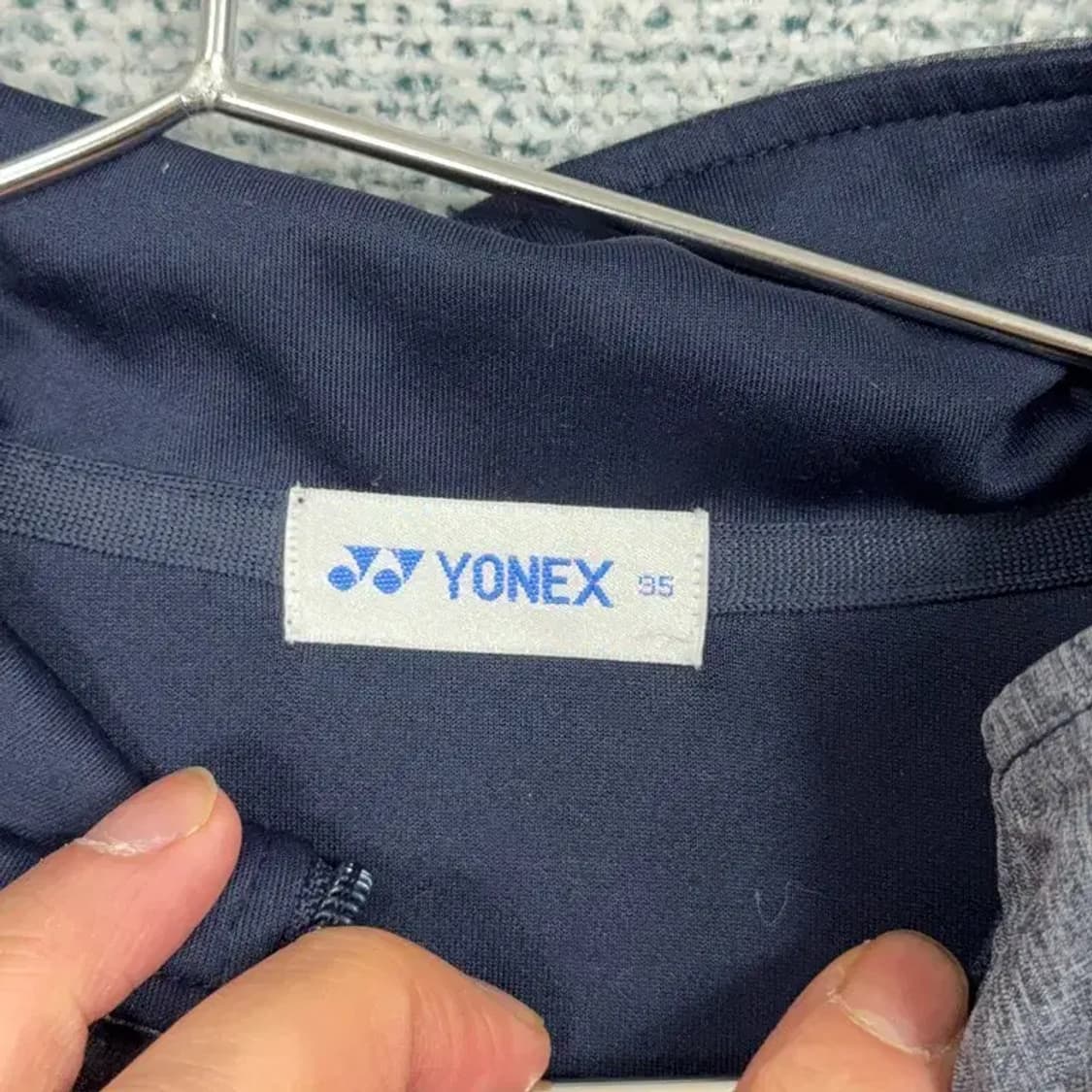 요넥스 로고 그레이 기능성 집업 95 상품이미지5