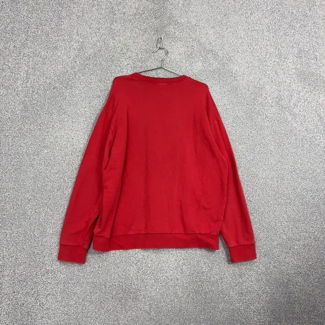 게스 레드 프린팅 오버핏 맨투맨 XXL 상품이미지2