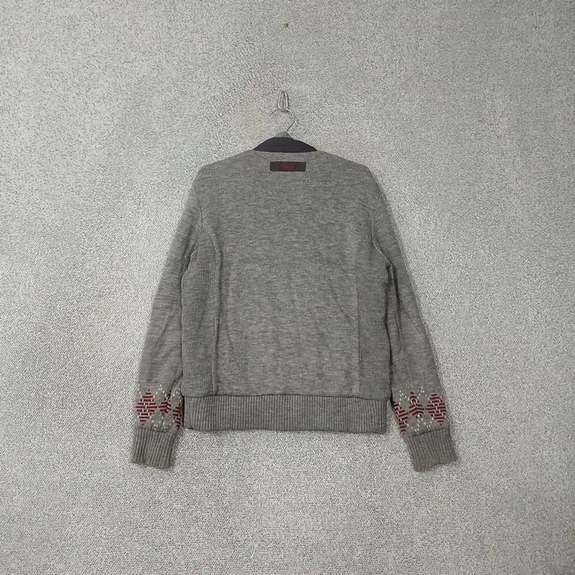 헨리코튼 골프 남성 그레이 퀄팅 니트 집업 자켓 95 상품이미지2