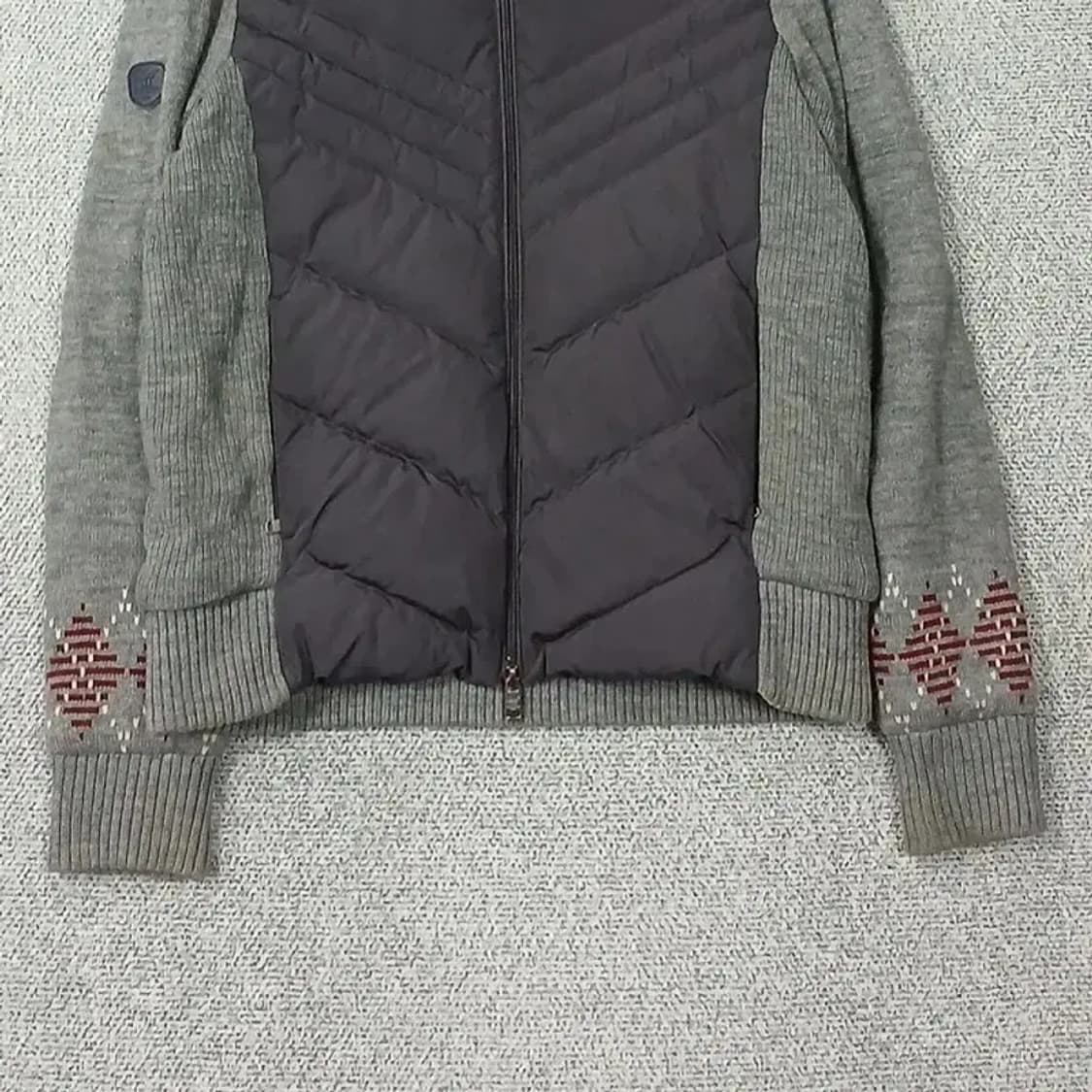 헨리코튼 골프 남성 그레이 퀄팅 니트 집업 자켓 95 상품이미지4