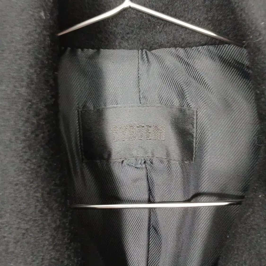 시스템 한섬 여성 울 블랙 코트 82-94-160 상품이미지3