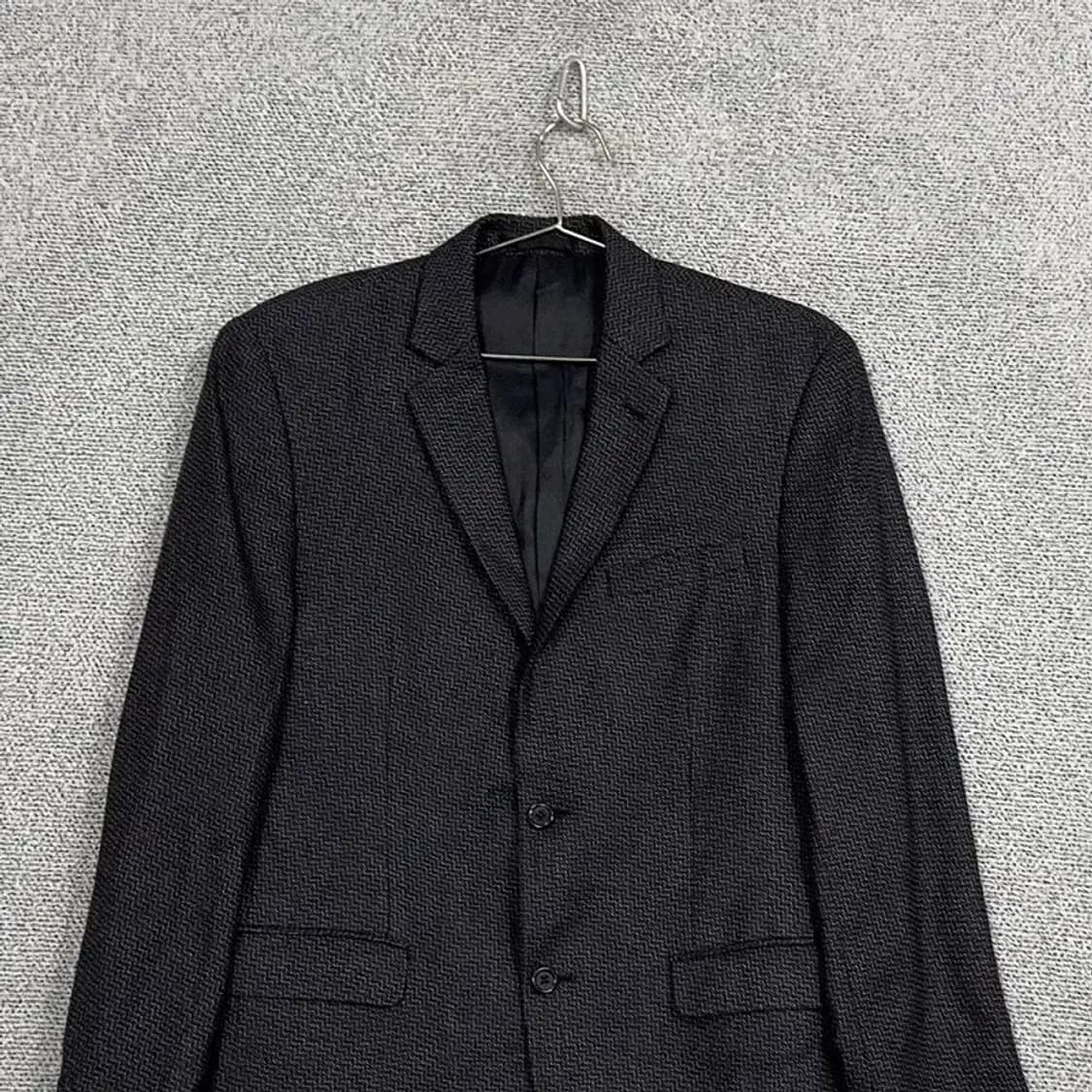 캘빈클라인 체크 그레이 3버튼 블레이저 자켓 95 상품이미지3