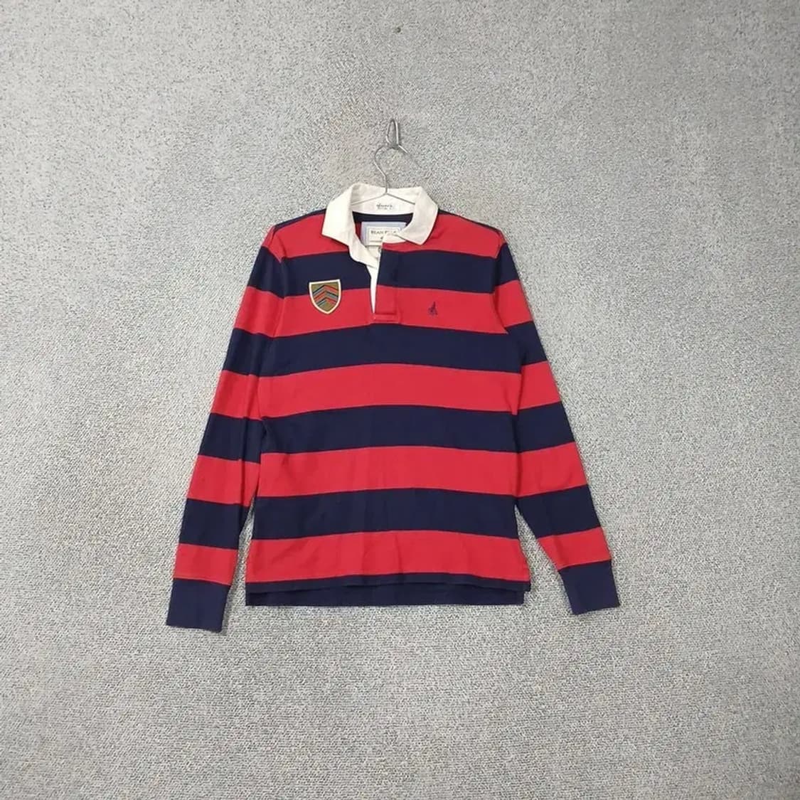 빈폴 스트라이프 레드 로고 럭비 카라티 95 상품이미지1
