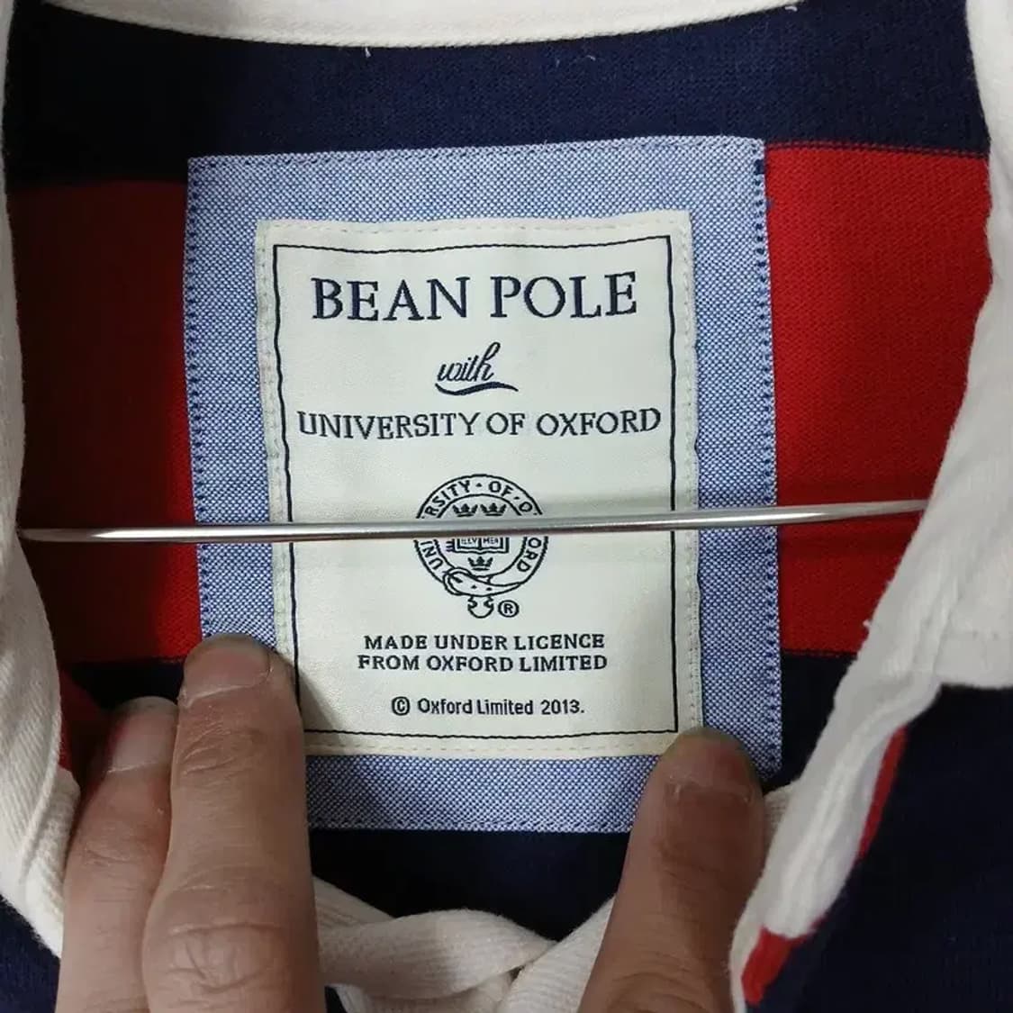 빈폴 스트라이프 레드 로고 럭비 카라티 95 상품이미지3