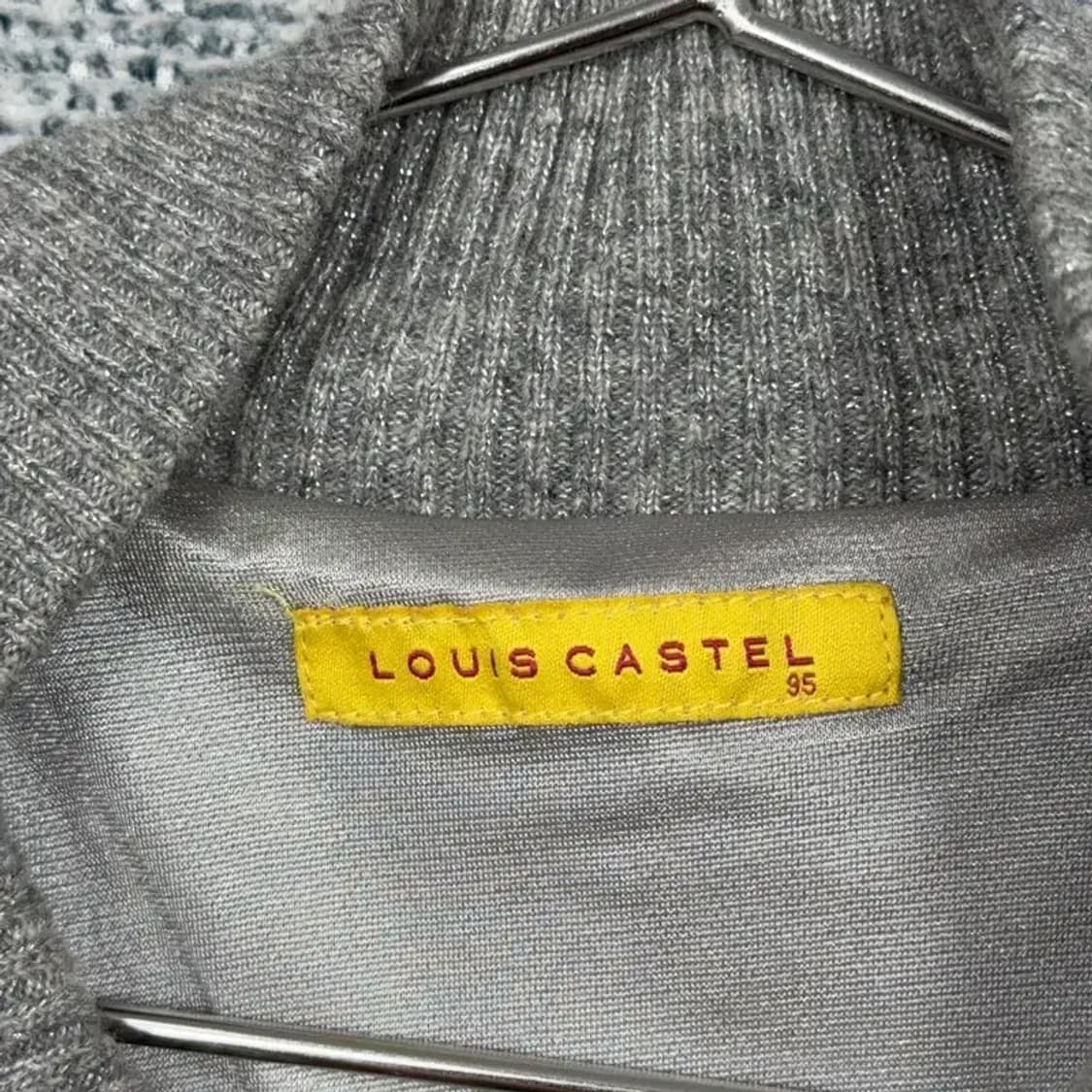 루이까스텔 폭스 퍼 크림 골프 니트 집업 조끼 95 상품이미지5