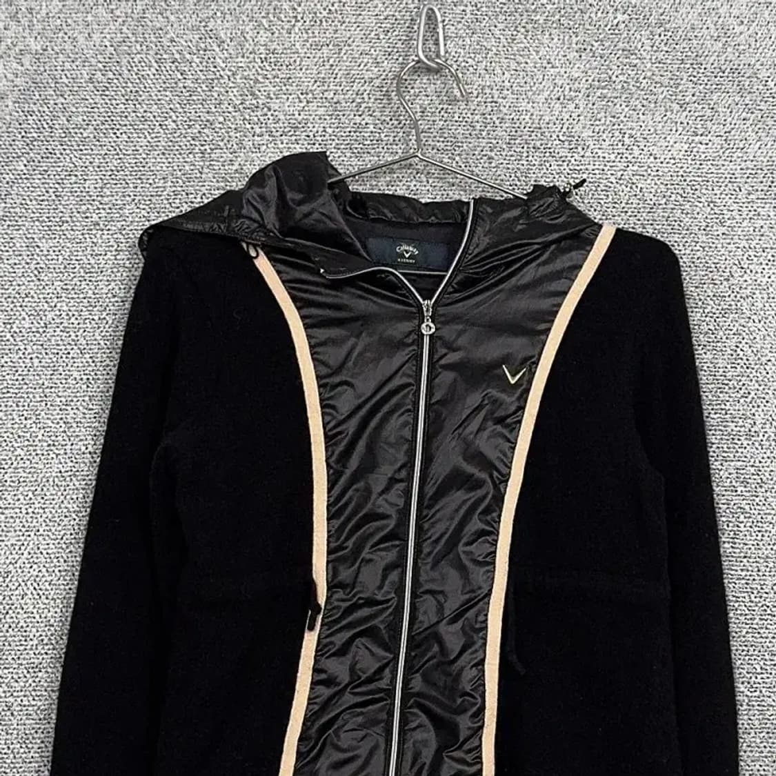 캘러웨이 블랙 여성 골프 니트 집업 자켓 L 상품이미지3