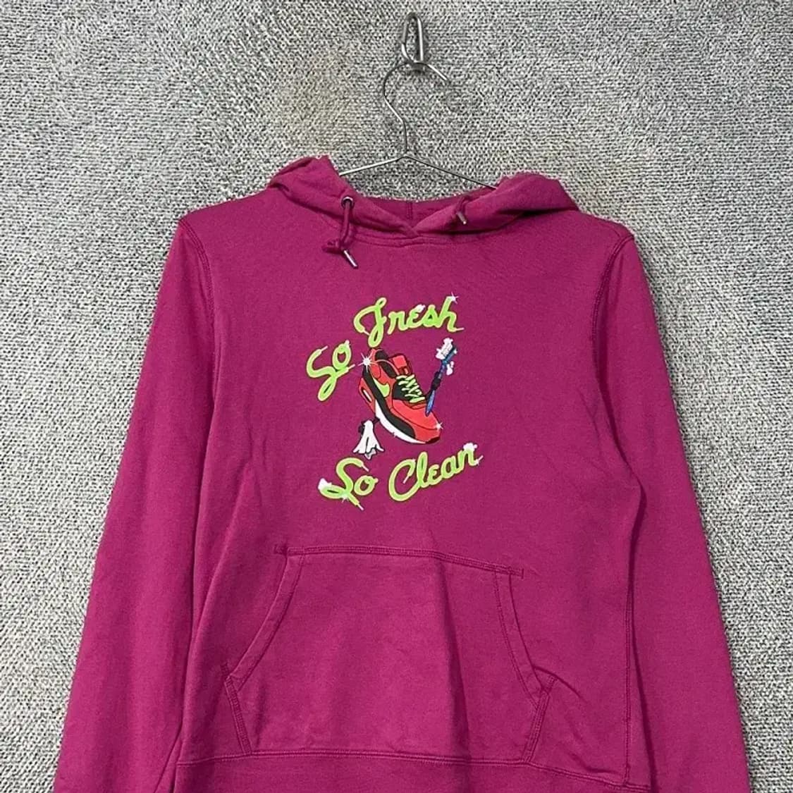 나이키 프린팅 핑크 여성 후드티 XL 상품이미지3