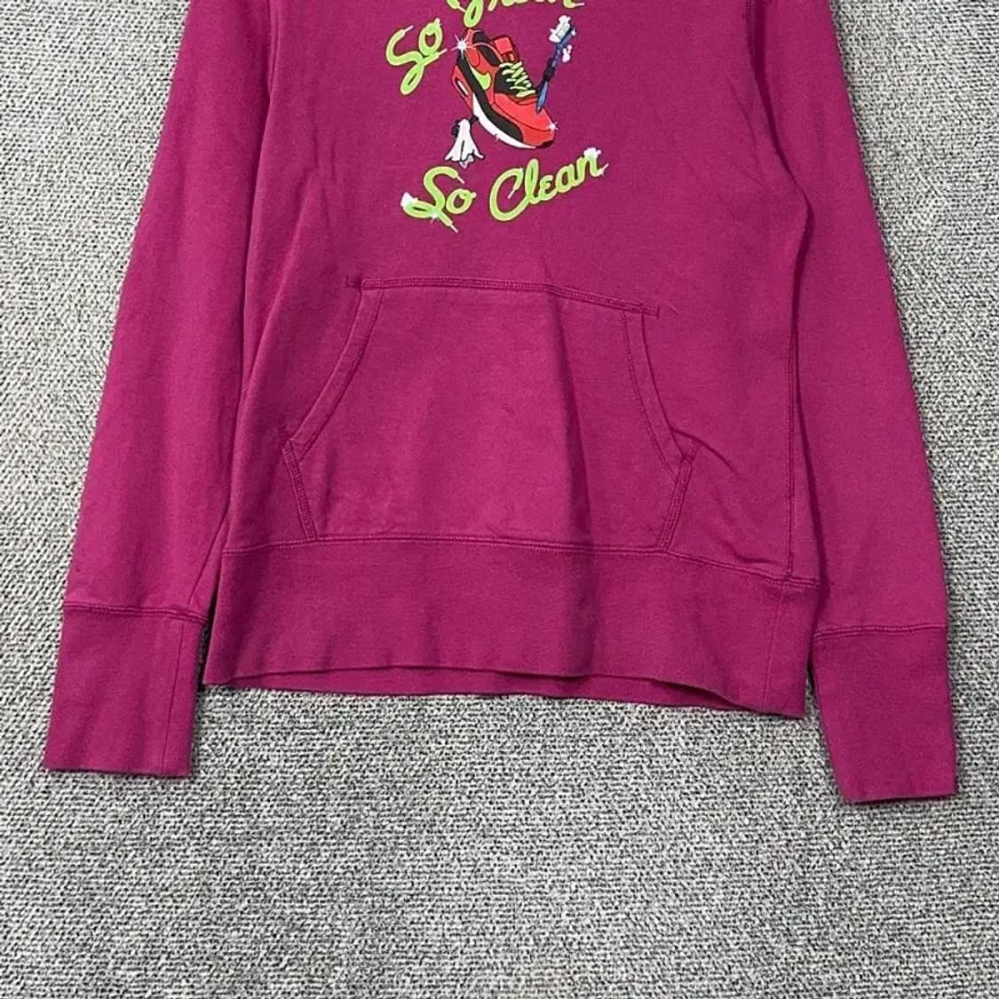 나이키 프린팅 핑크 여성 후드티 XL 상품이미지4