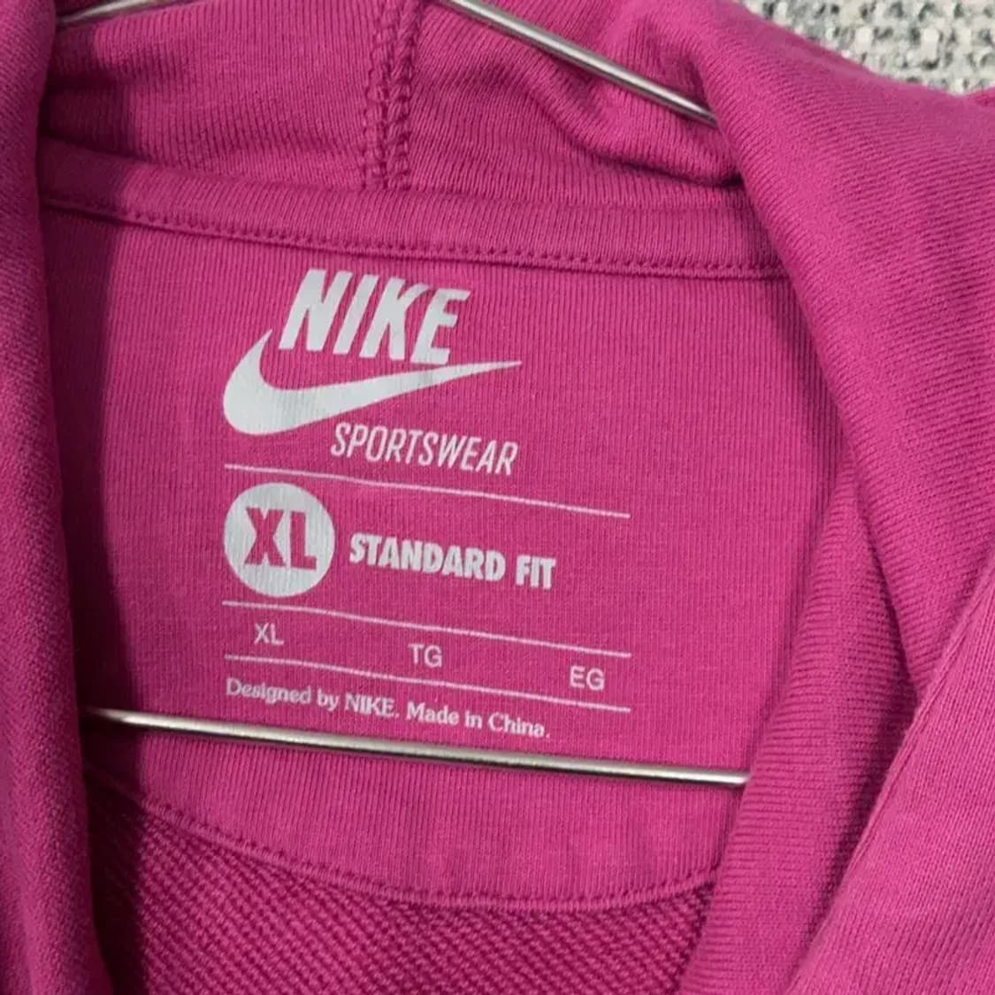 나이키 프린팅 핑크 여성 후드티 XL 상품이미지5