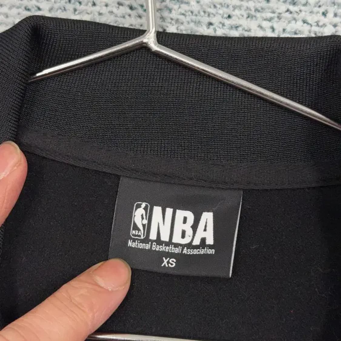 NBA 호크스 프린팅 블랙 집업 자켓 XS 상품이미지3