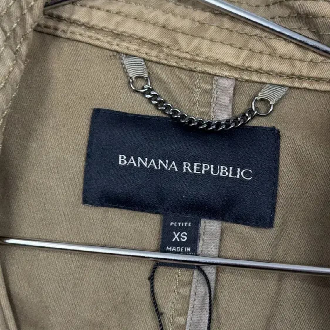 바나나 리퍼블릭 여성 빈티지 허리 밴딩 야상 코트 자켓 XS 상품이미지5