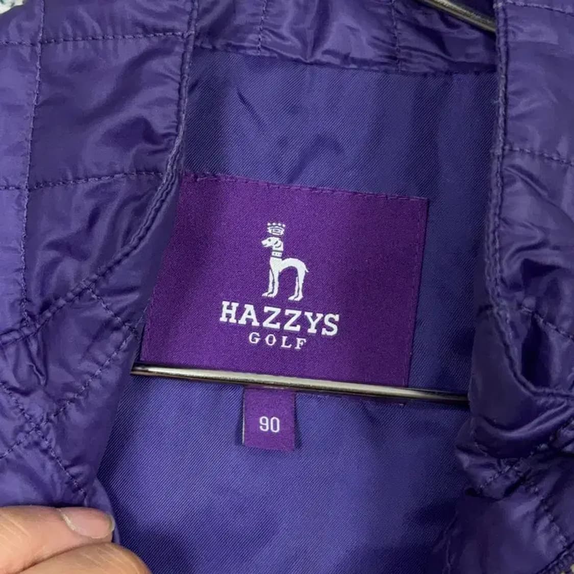 해지스 퍼플 여성 기능성 골프 집업 자켓 90 상품이미지3