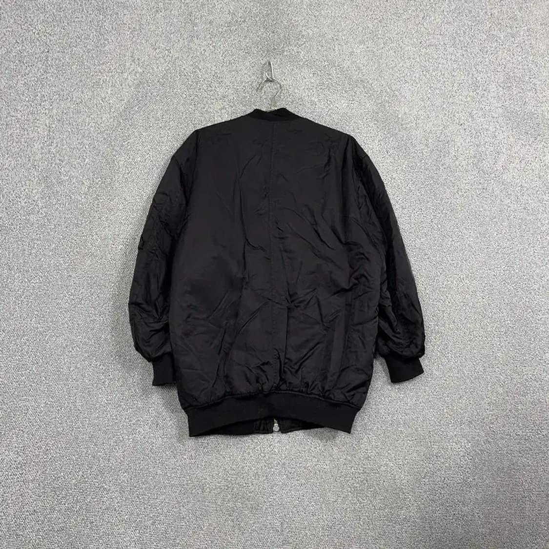 자라 블랙 빈티지 롱 항공점퍼 블루종 자켓 XS-S 상품이미지2