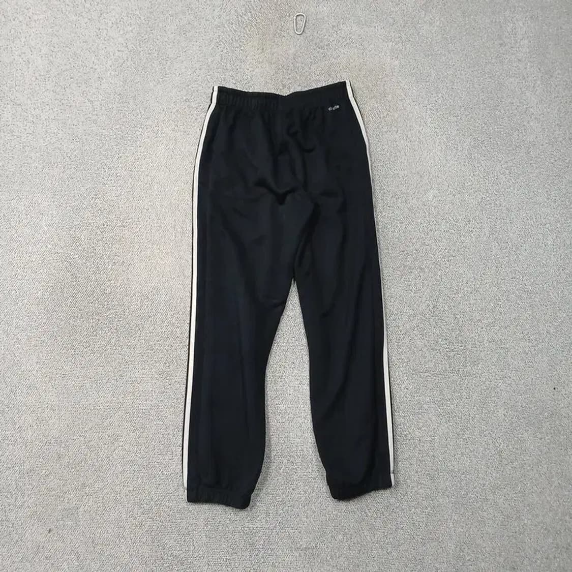아디다스 블랙 로고 삼선 밴딩 조거팬츠 S 상품이미지2