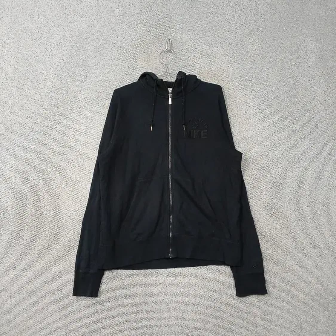 나이키 블랙 로고 프린팅 오버핏 후드 집업 XL 상품이미지1