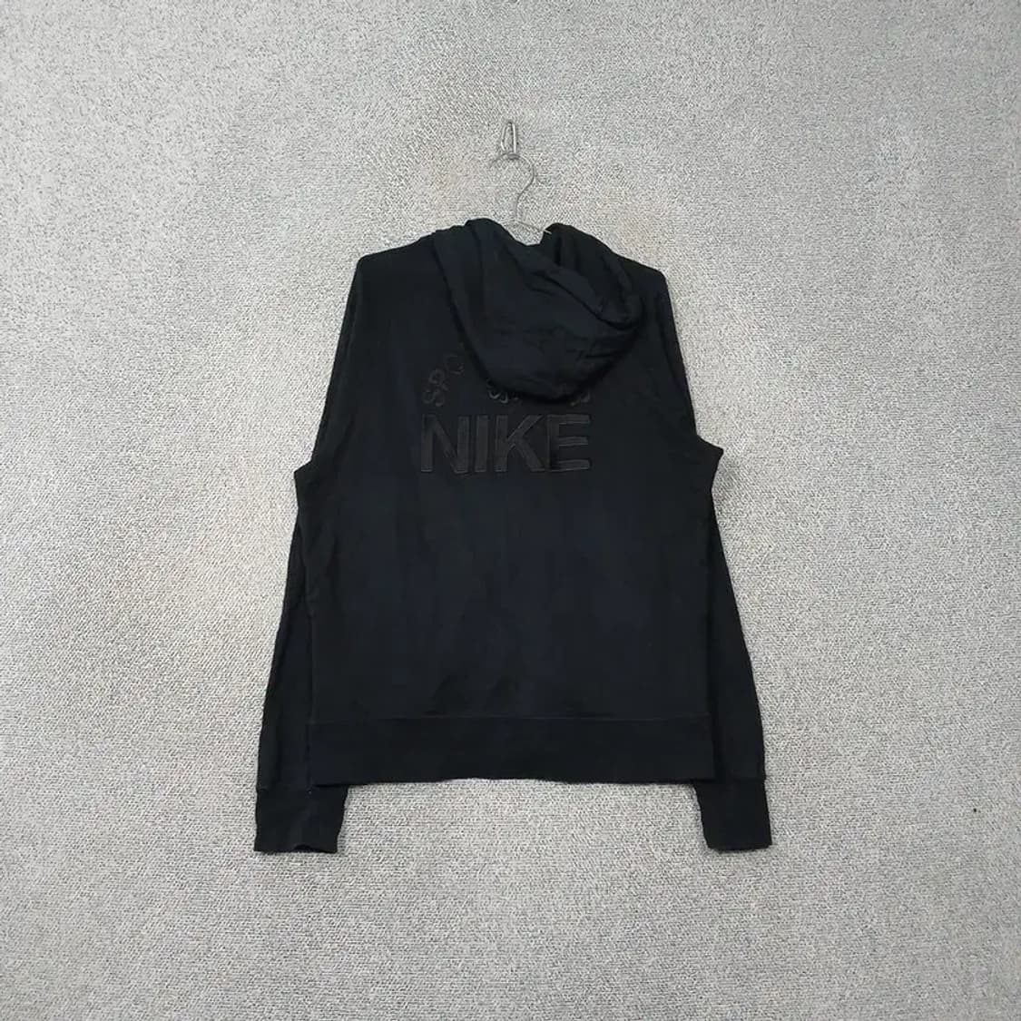 나이키 블랙 로고 프린팅 오버핏 후드 집업 XL 상품이미지2