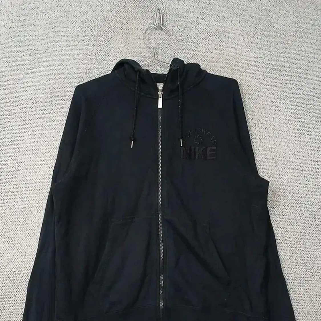 나이키 블랙 로고 프린팅 오버핏 후드 집업 XL 상품이미지3