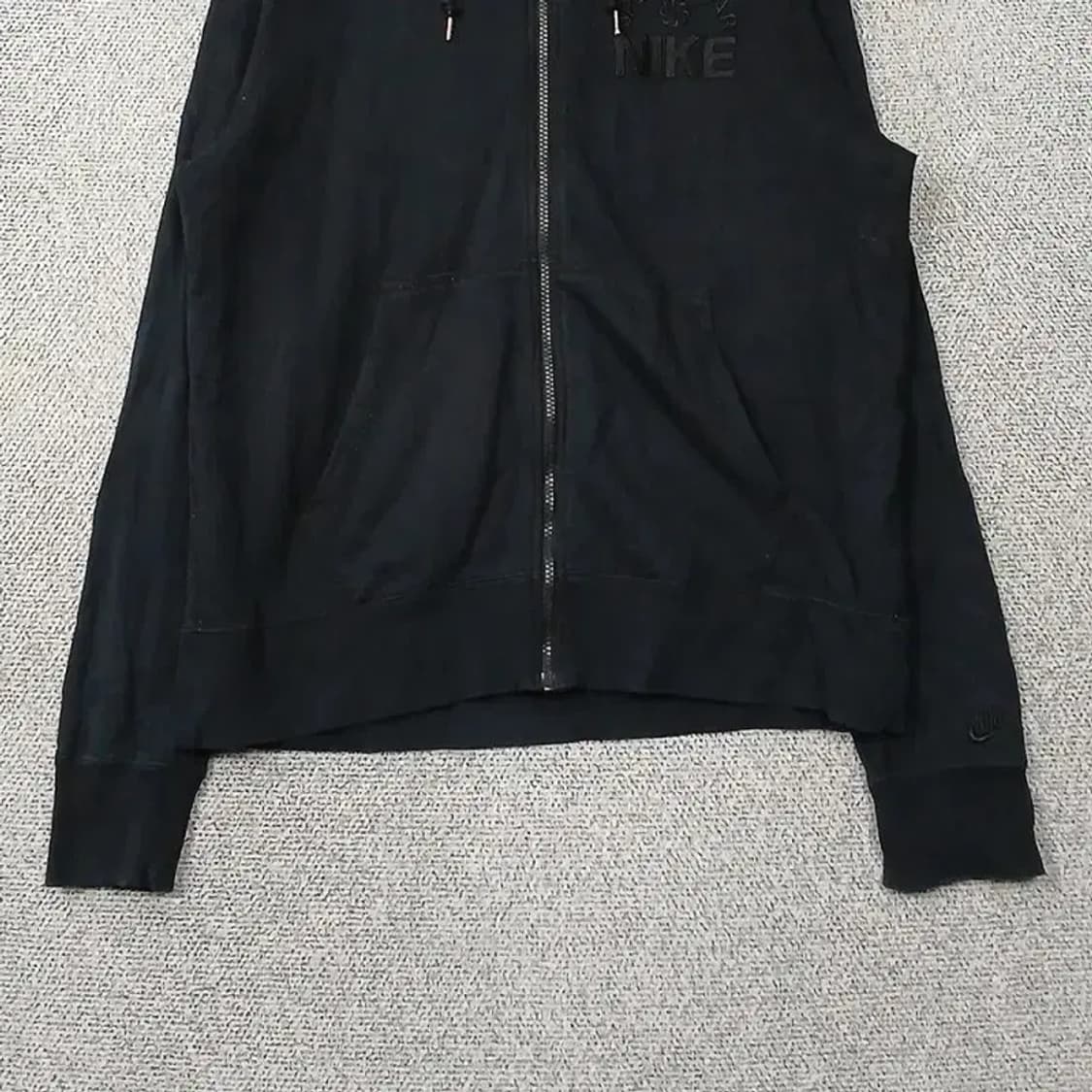 나이키 블랙 로고 프린팅 오버핏 후드 집업 XL 상품이미지4