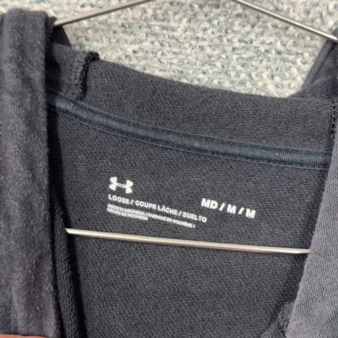 언더아머 프린팅 빅로고 후드티 M 상품이미지5