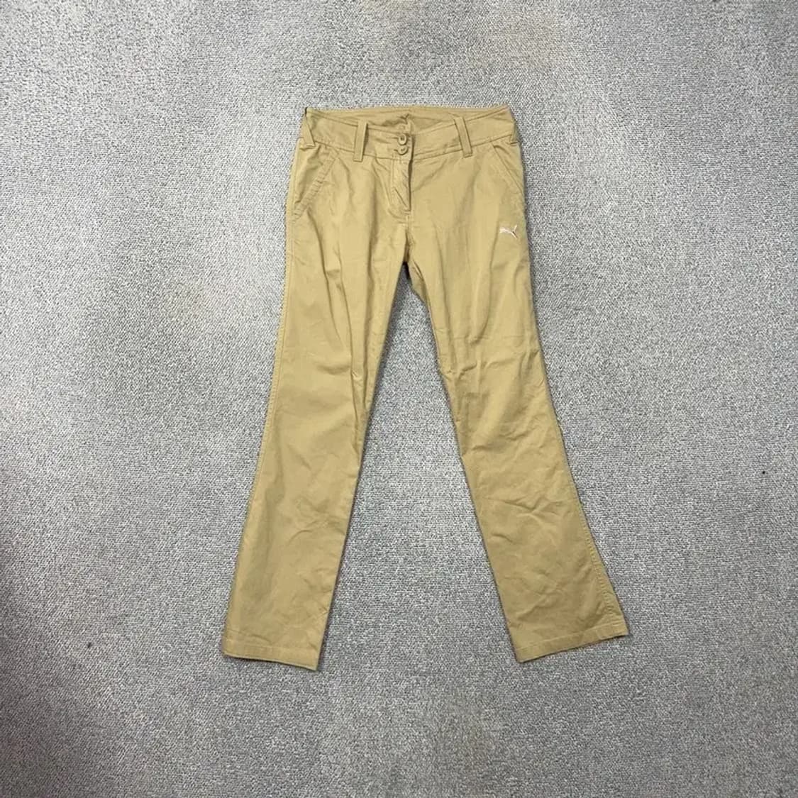 푸마 로고 베이지 캐주얼 면바지 26 32 상품이미지1