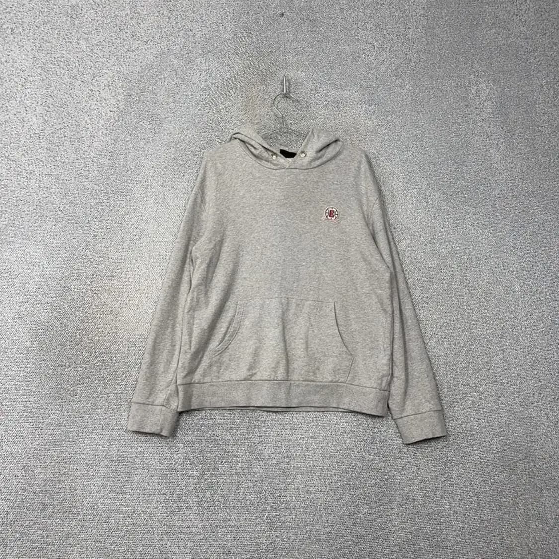 NBA 로고 라이트 그레이 후드티 XL 상품이미지1