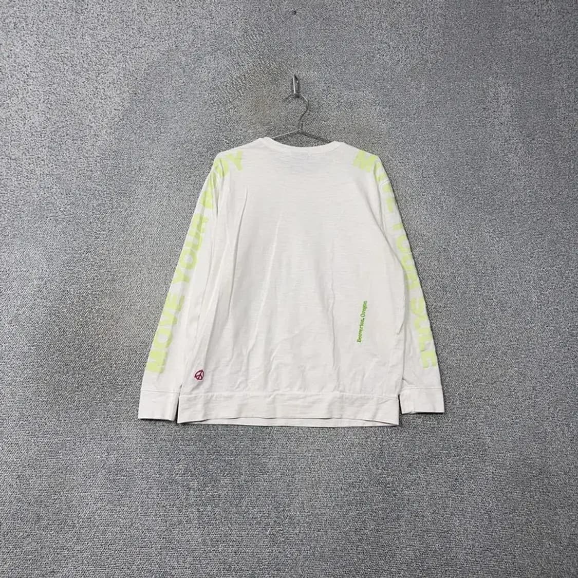 나이키 월드투어 프린팅 화이트 긴팔티 XL 상품이미지2