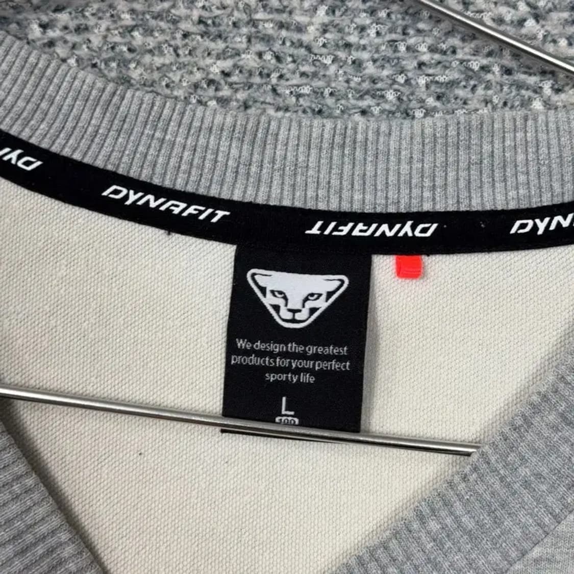 다이나핏 빅로고 프린팅 라이트 그레이 맨투맨 L 상품이미지3