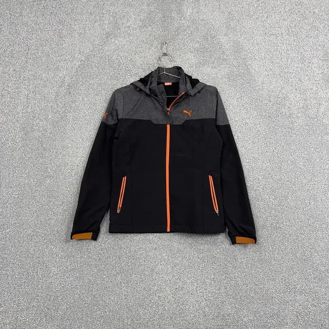 푸마 블랙 로고 여성 기능성 집업 자켓 S 상품이미지1