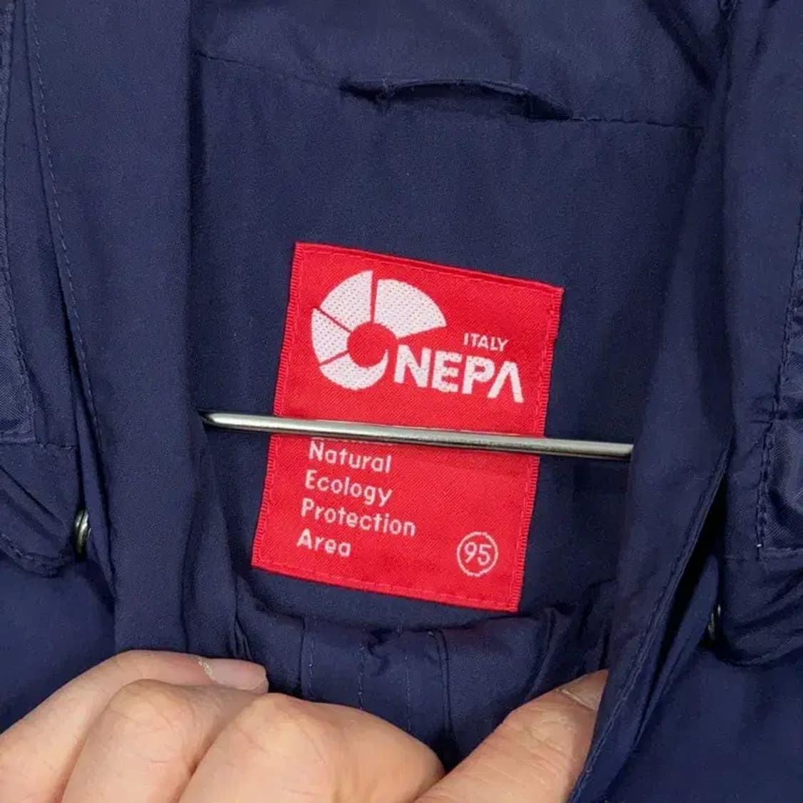 네파 네이비 로고 기능성 여성 바람막이 95 상품이미지6