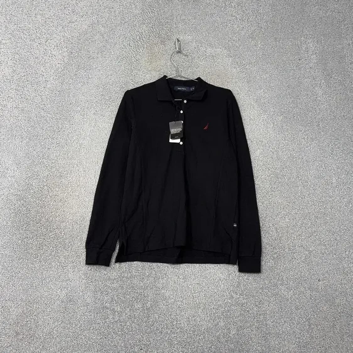 [새상품]노티카 로고 블랙 남성 카라티 XL 상품이미지1