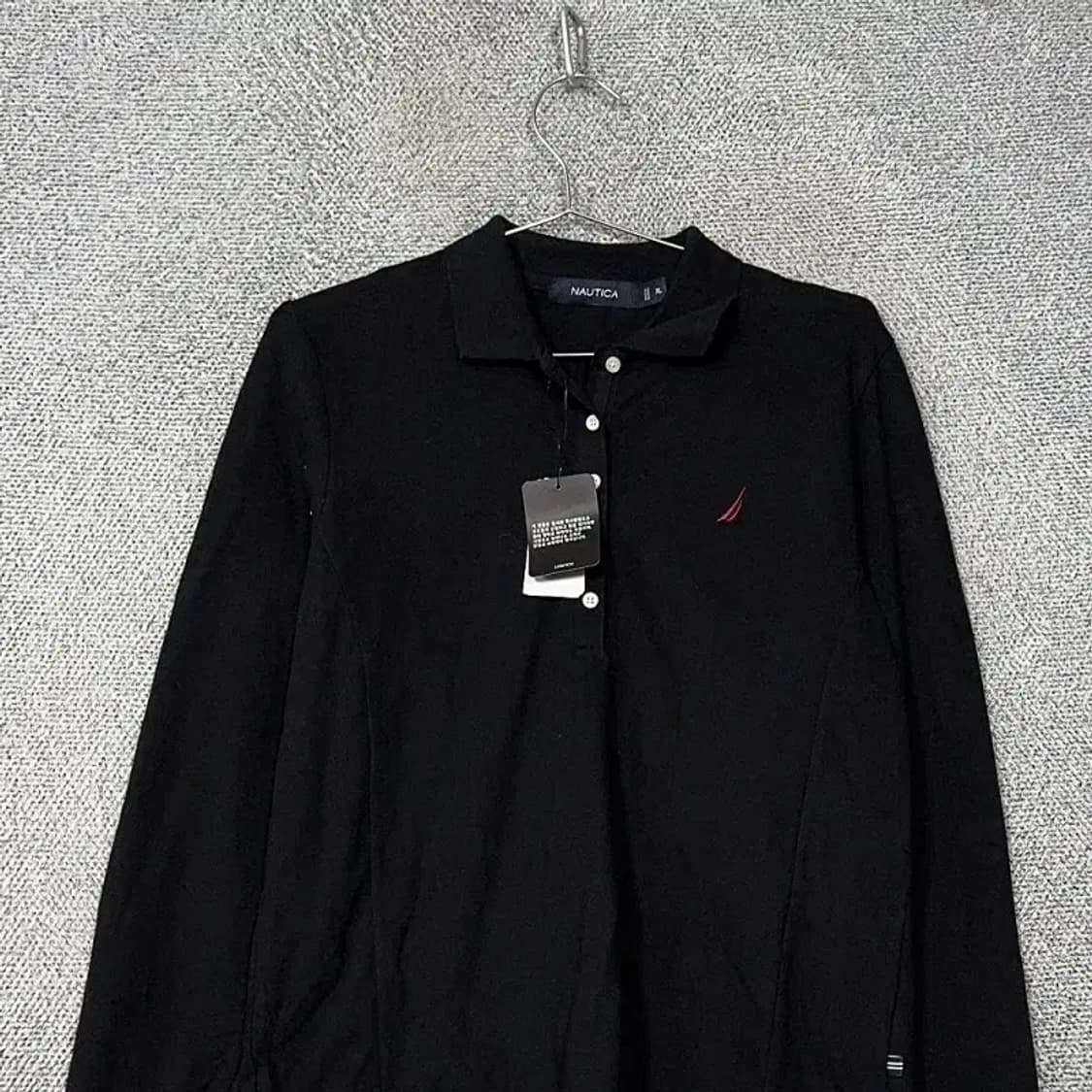 [새상품]노티카 로고 블랙 남성 카라티 XL 상품이미지3