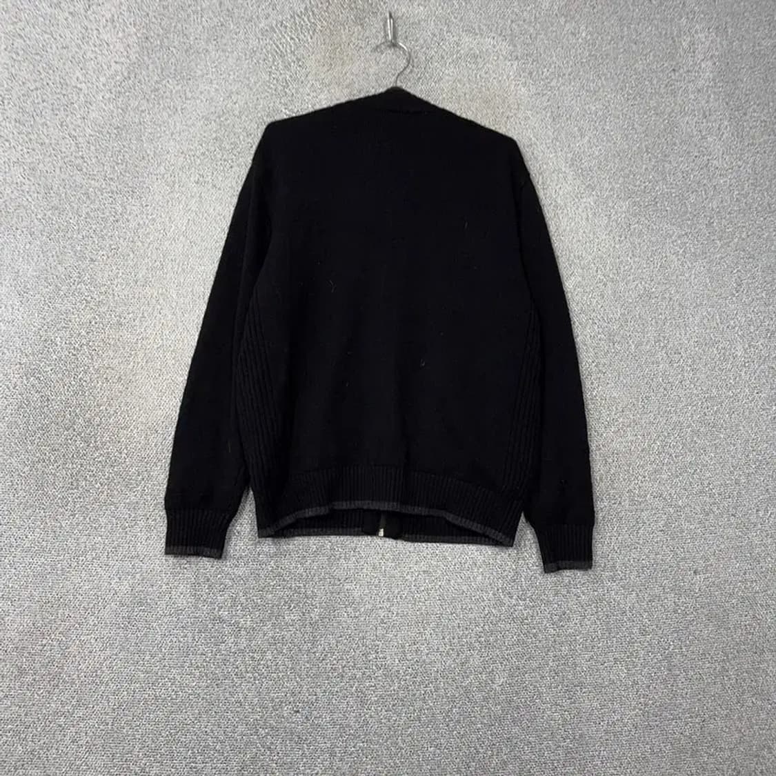 인디안 남성 캐주얼 그레이 울 니트 집업 100 상품이미지2