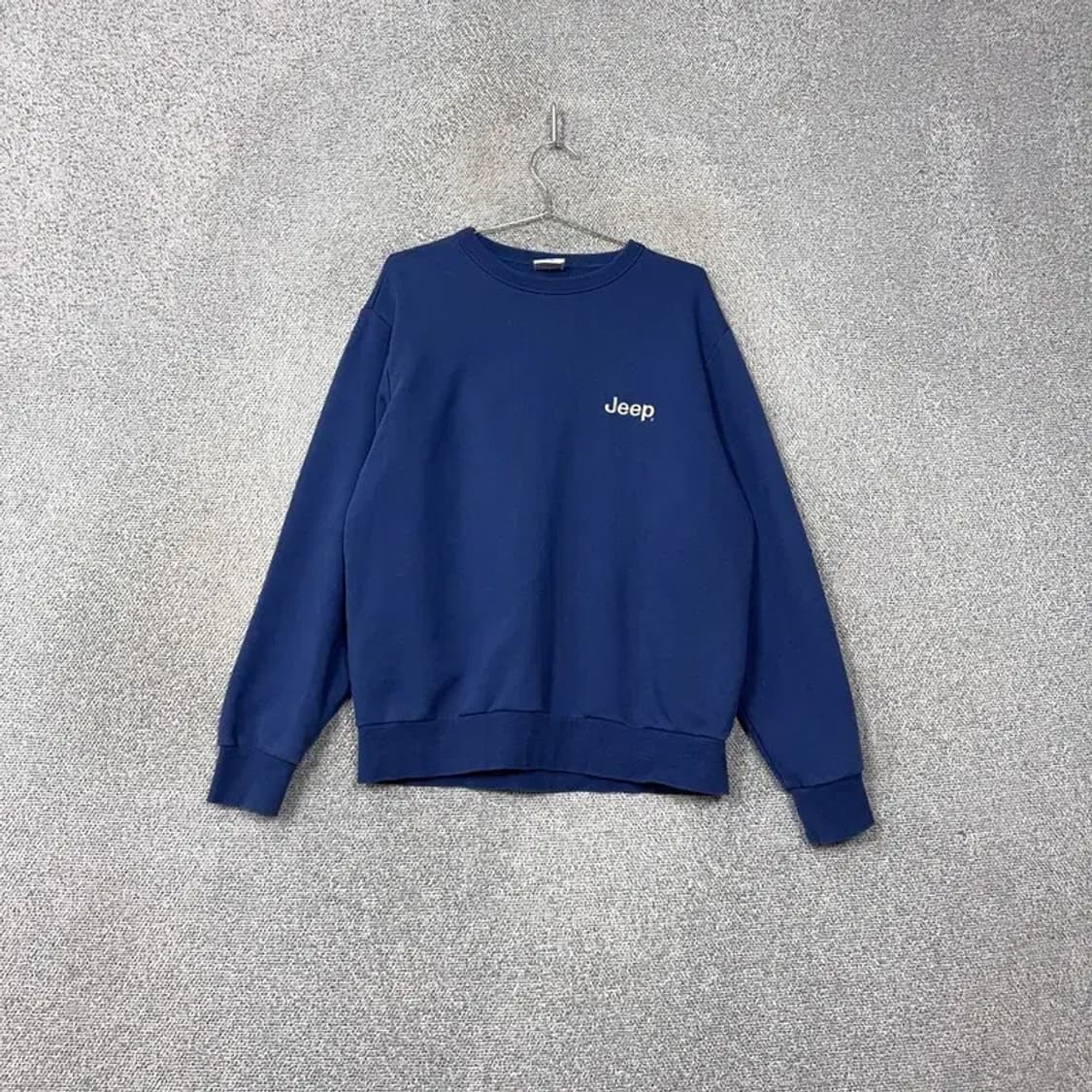 지프 로고 프린팅 블루 맨투맨 XL 상품이미지1