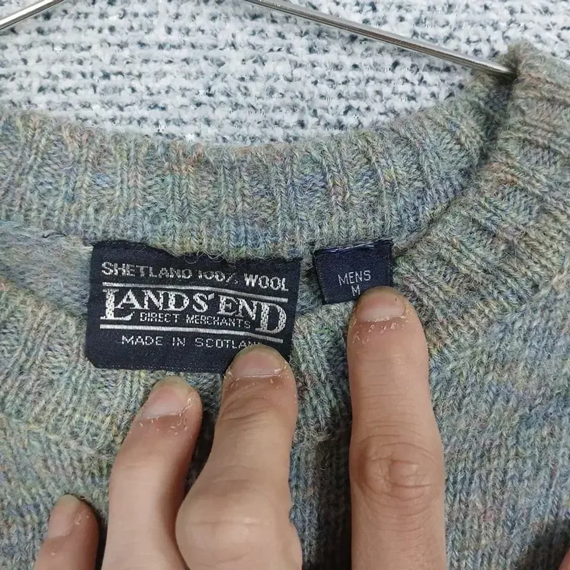 LANDS END 빈티지 남성 니트 M 상품이미지3