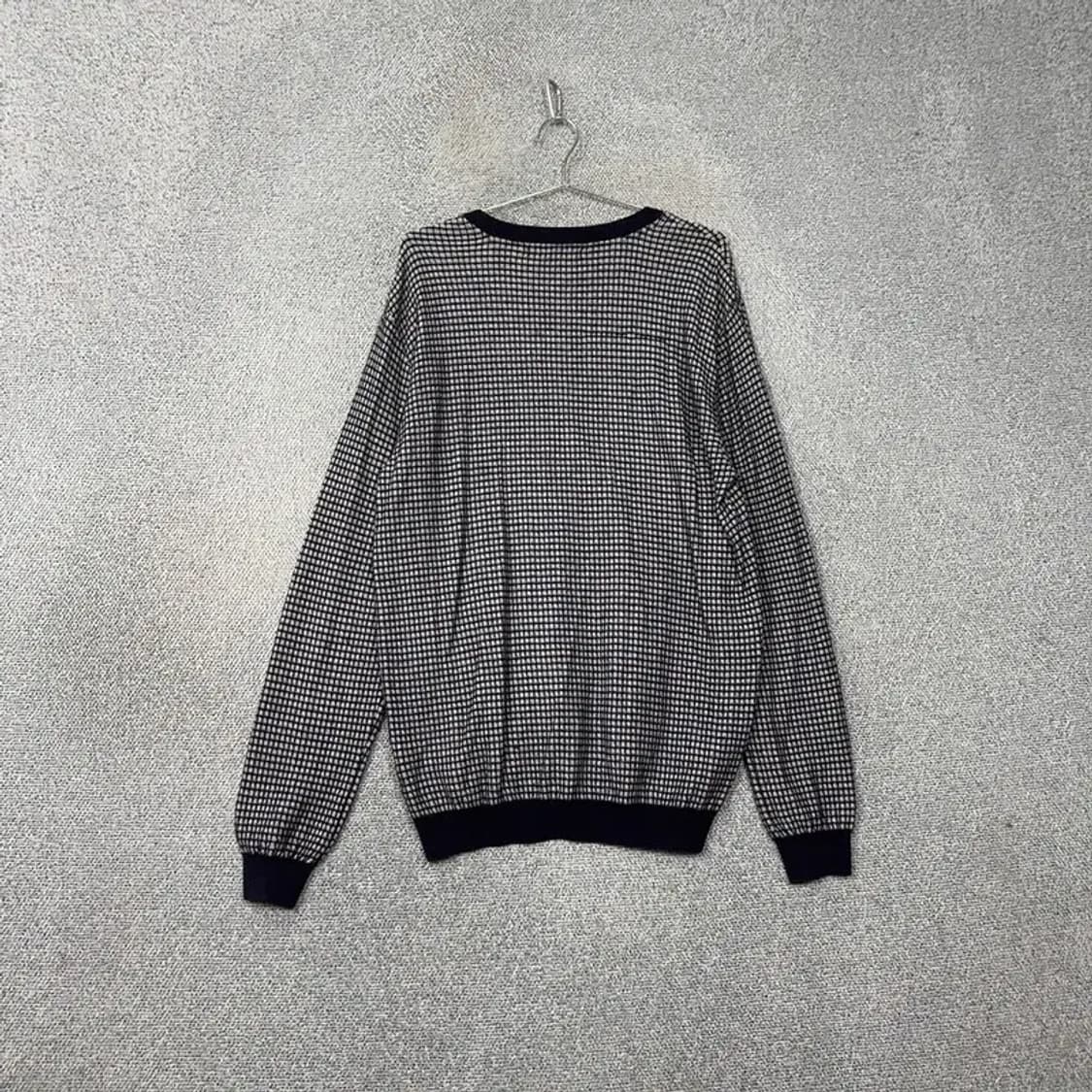 지이크 스트라이프 블랙 남성 오버핏 니트 110 상품이미지2