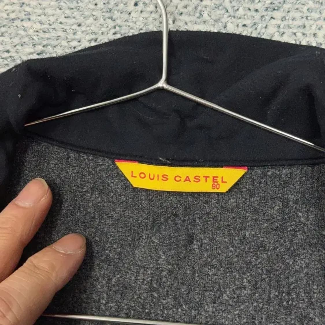 루이까스텔 로고 여성 골프 기능성 반집업 긴팔티 90 상품이미지3