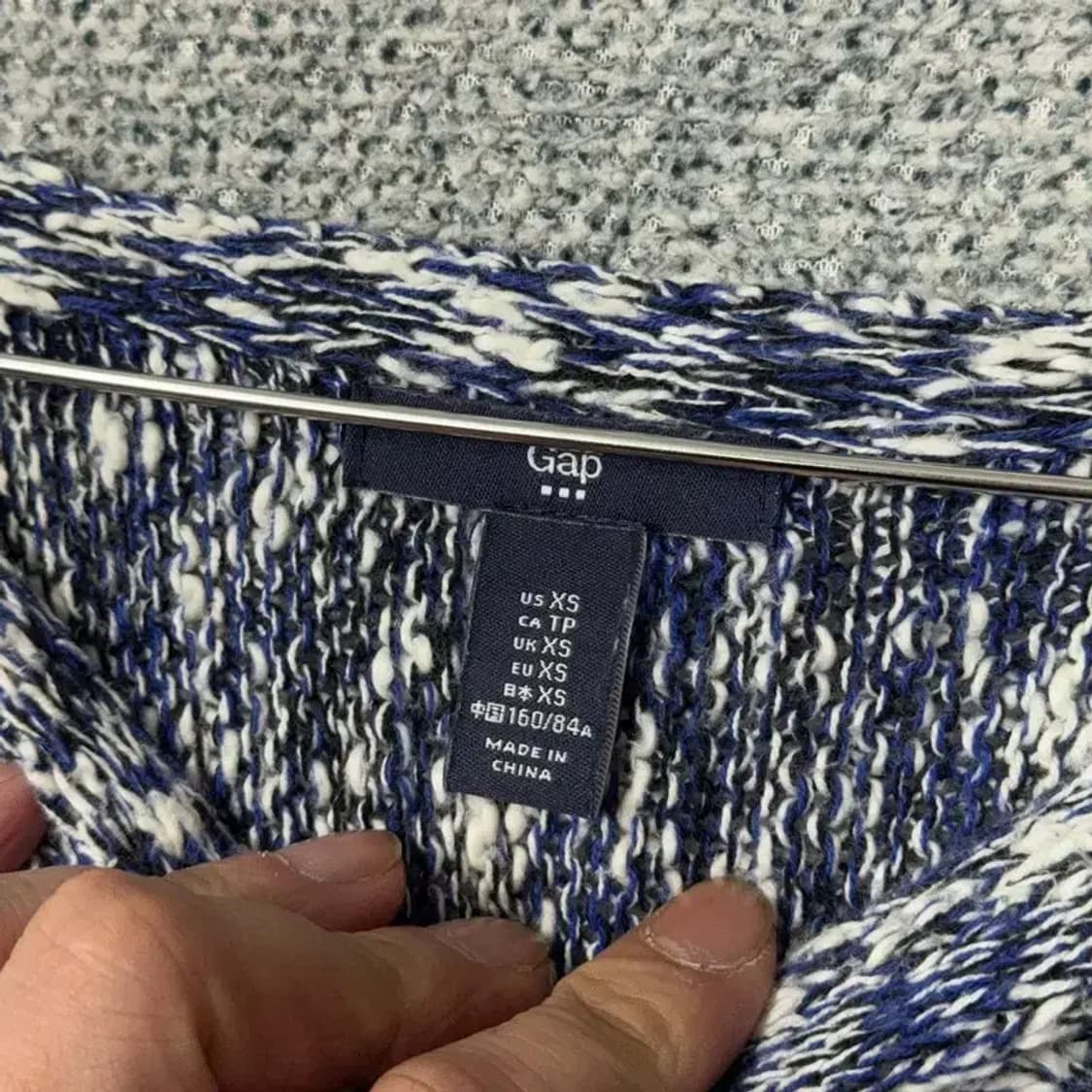 갭 패턴 여성 캐주얼 아크릴 니트 XS 상품이미지5