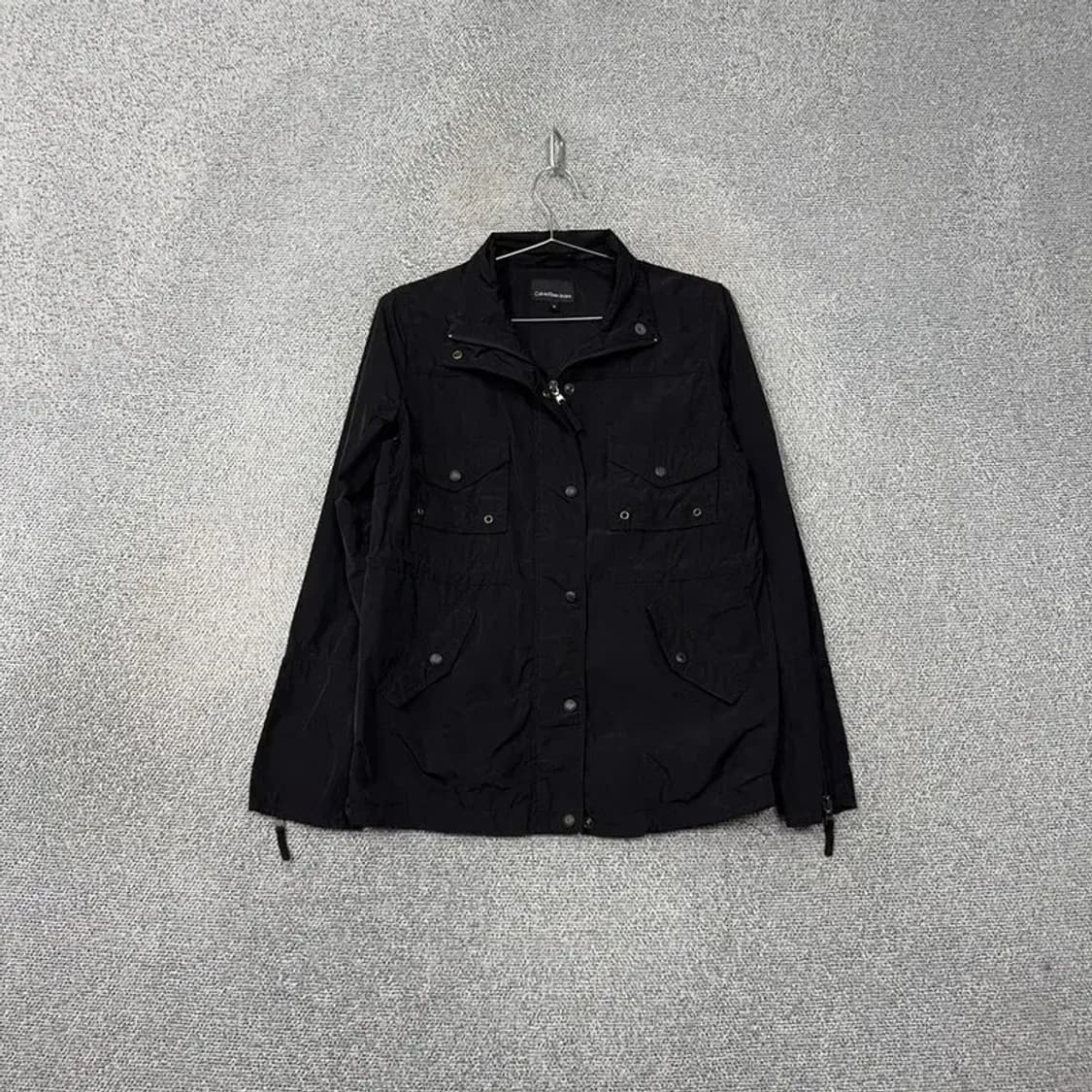 캘빈클라인 블랙 멀티포켓 여성 집업 자켓 S 상품이미지1