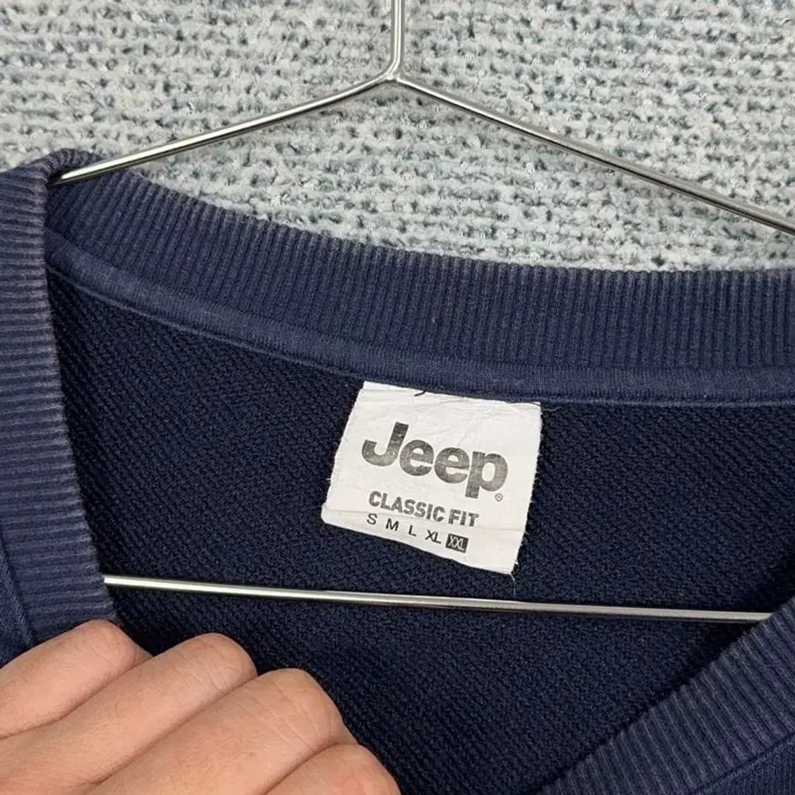 지프 네이비 남성 오버핏 맨투맨 XXL 상품이미지5