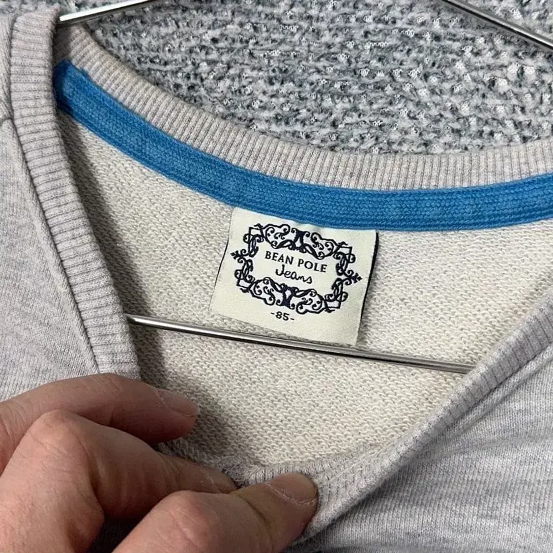 빈폴 프린팅 라이트 그레이 맨투맨 85 상품이미지3